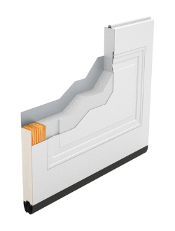 Steel garage doors, insulated or non-insulated