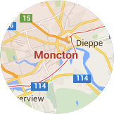 Map Moncton